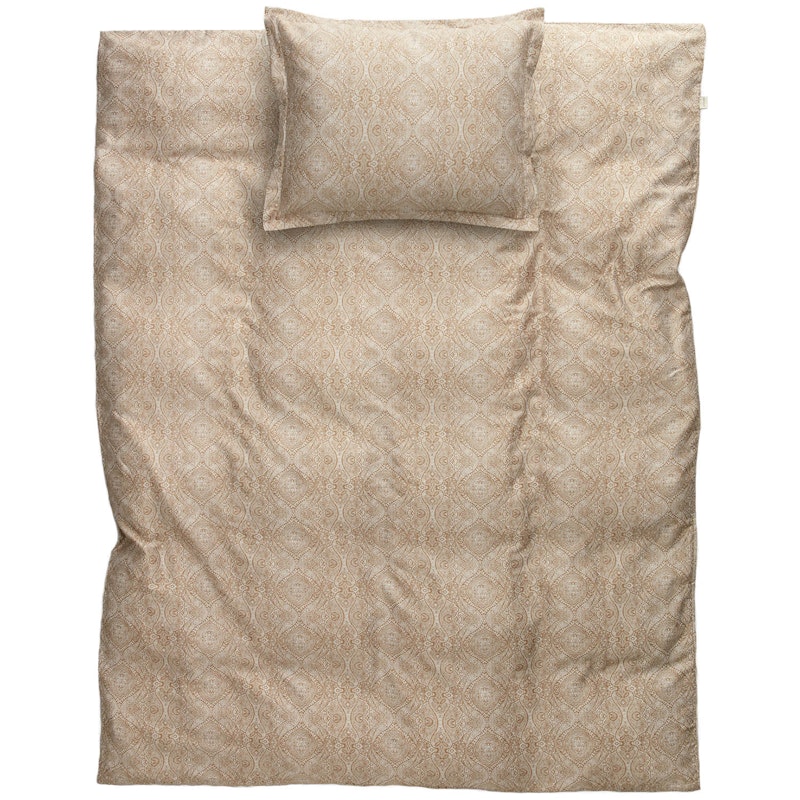 Classic Paisley Bed Set 150x210 + 50x60 cm, Cumin Beige