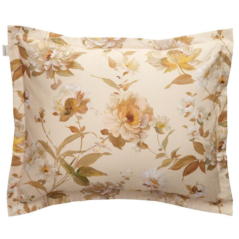 Floral Pillowcase 50x60 cm, Putty