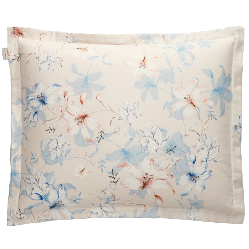 Floral Pillowcase 50x60 cm, Sand White