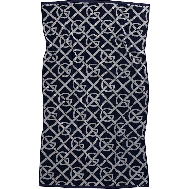 G-Pattern Beach Towel 100x180 cm, Evening Blue