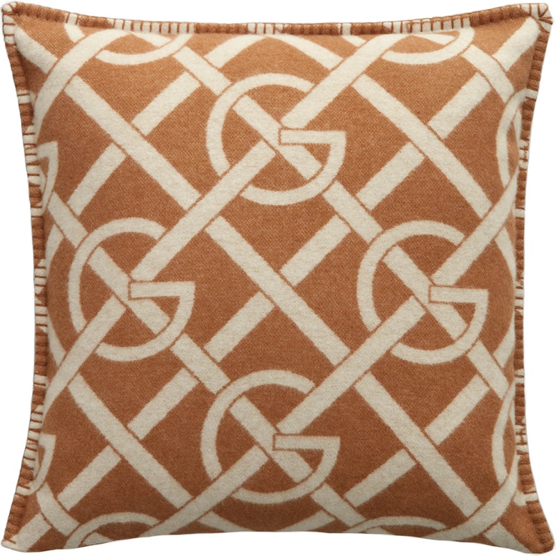 G-Pattern Cushion Cover 50x50 cm, Burnt Sugar