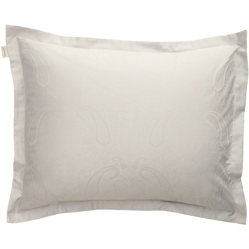 Jacquard Paisley Pillowcase 50x60 cm, Light Grey