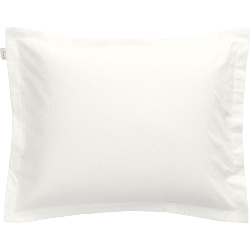 Jacquard Paisley Pillowcase 50x60 cm, White