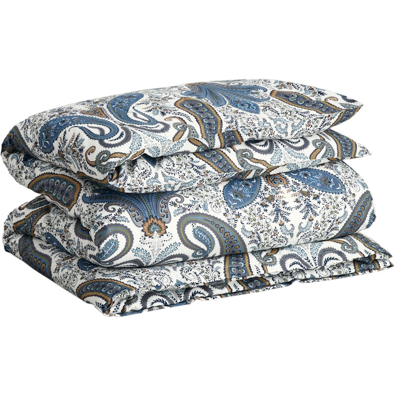 Key West Paisley Duvet Cover 140x200 cm, Sateen Blue