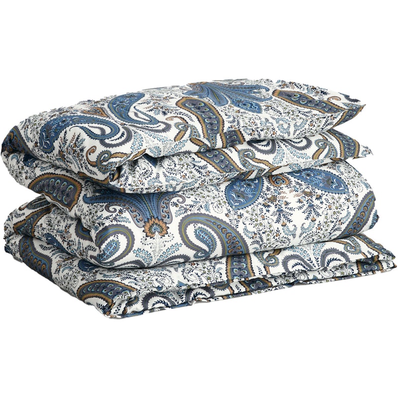 Key West Paisley Duvet Cover 150x210 cm, Sateen Blue