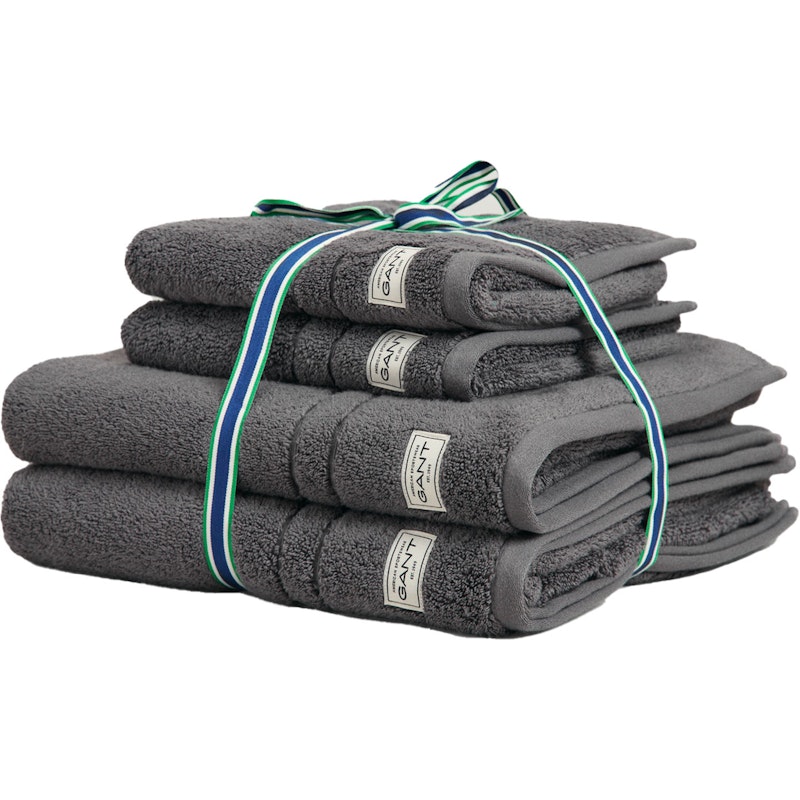 Premium Towels 4-pack 50x70 + 70x140 cm, Anchor Grey