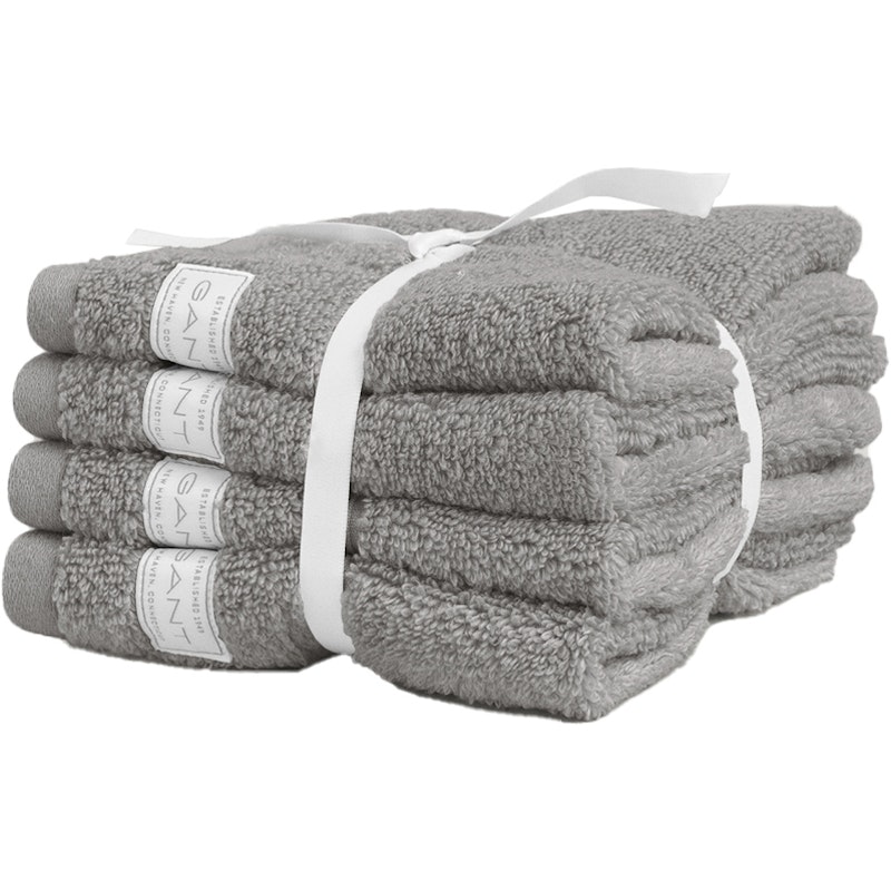 Premium Towels 30x30 cm 4-pack, Concrete Grey