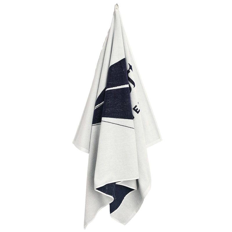 Sailing Print Beach Towel 100x180 cm, White