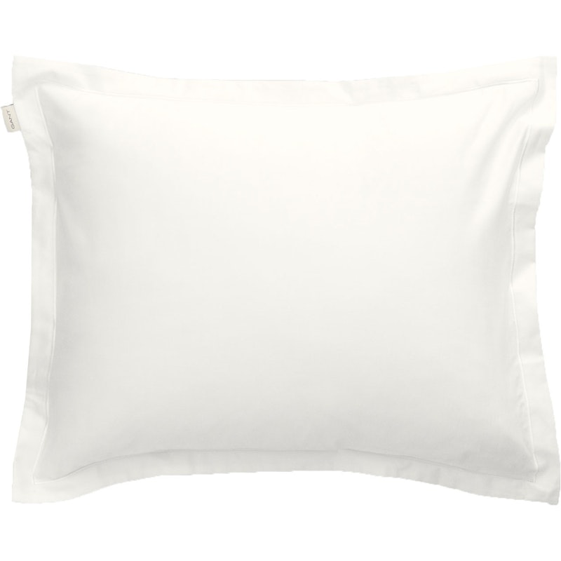 Sateen Stitch Pillowcase 50x60 cm, White