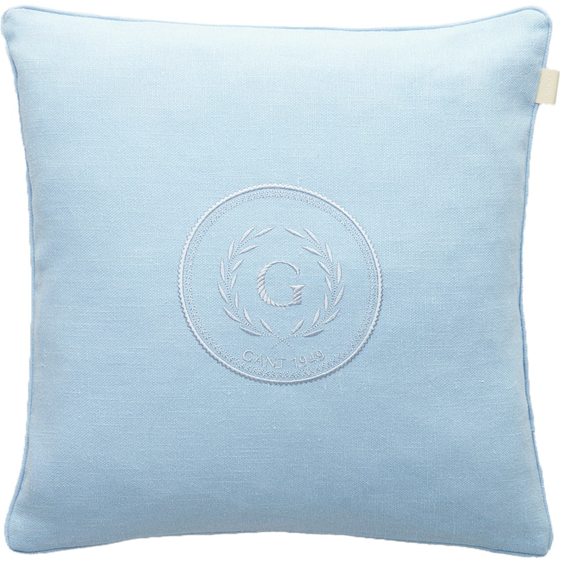 Tonal Crest Cushion Cover 50x50 cm, Shade Blue