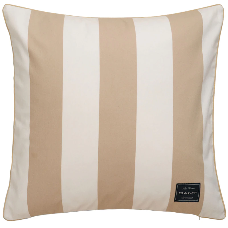 Yacht Stripe Cushion 50x50 cm, Beige