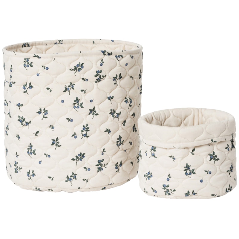 Blueberry Quilted Baskets 2-pack