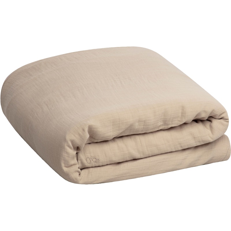 Olive Muslin Duvet Cover, 220x220 cm