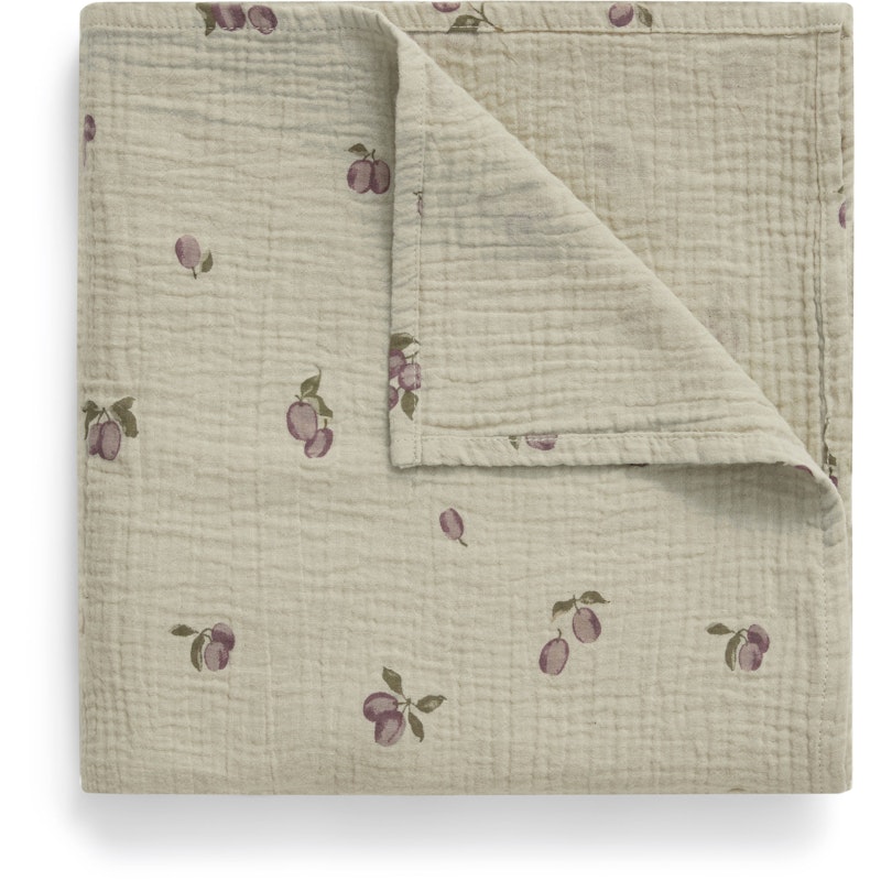 Prune Green Muslin Swaddle Blanket 110x110 cm