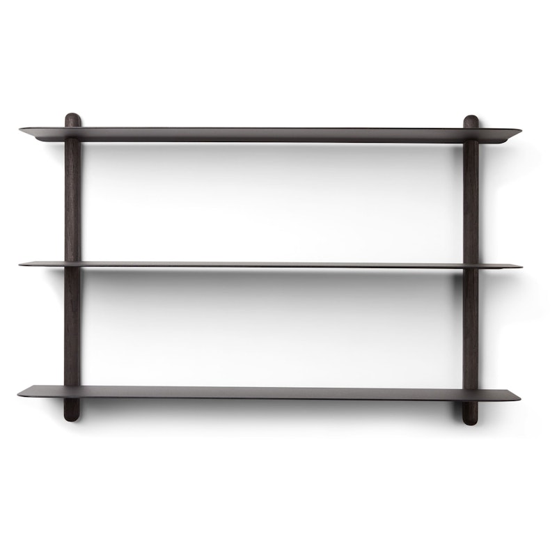 Nivo Wall Shelf A, Black Ash / Black