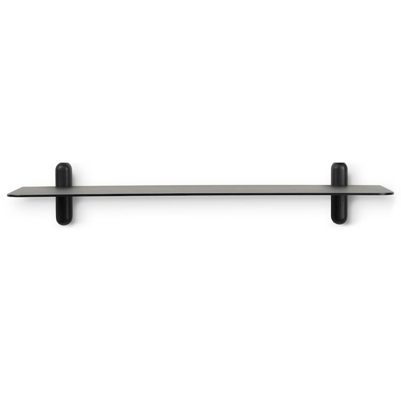 Nivo Wall Shelf G, Black Ash / Black