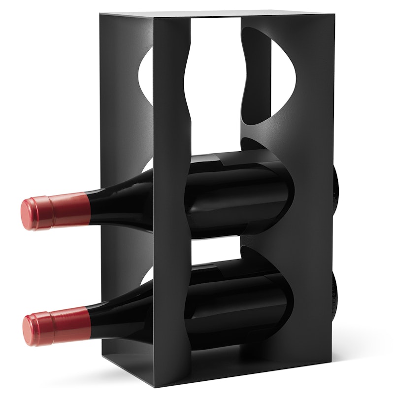 Alfredo Wine Rack Stainless Steel, Midnight Black