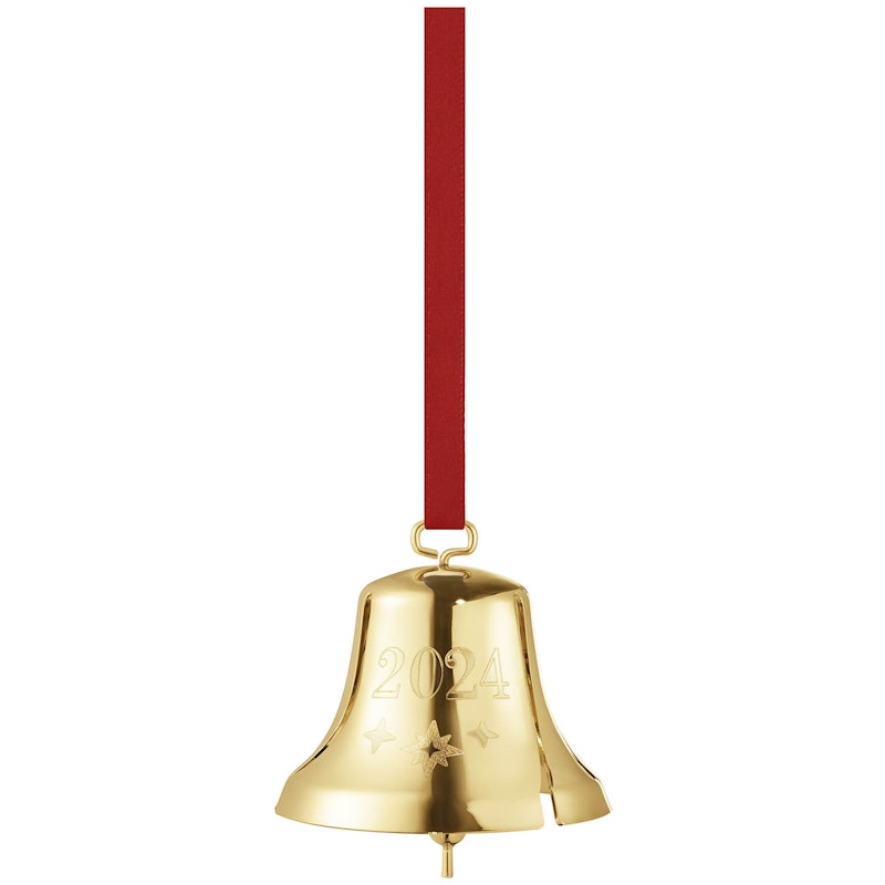 Bell Christmas Decoration, Gold Plated