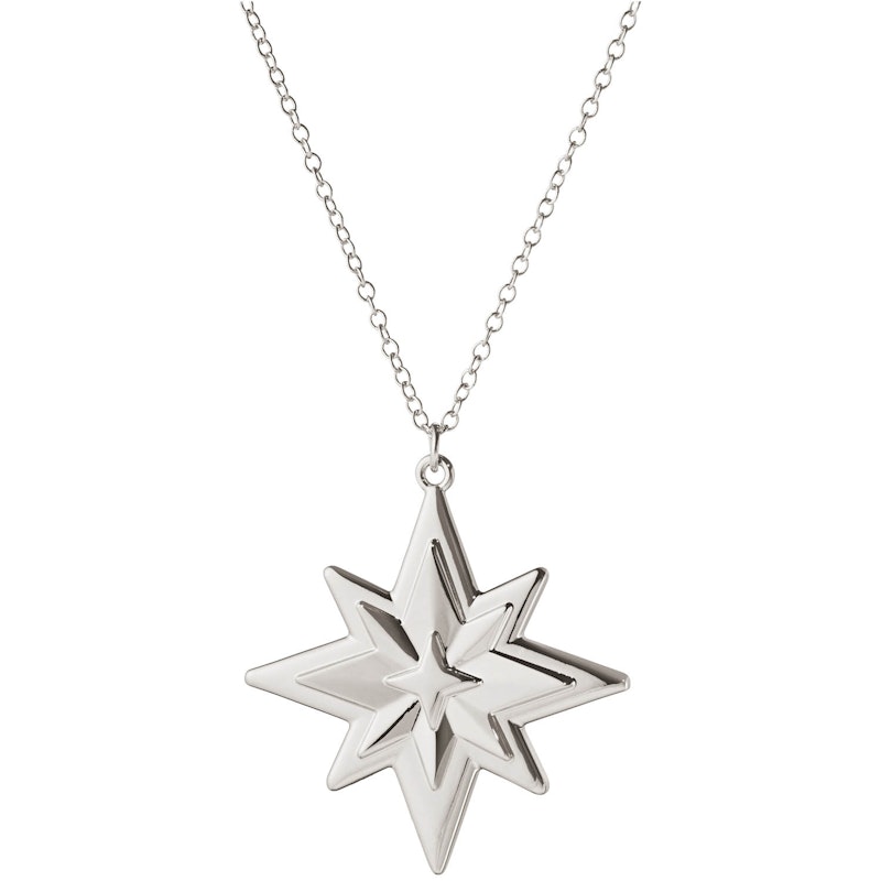 Star Christmas Decoration, Palladium Plated