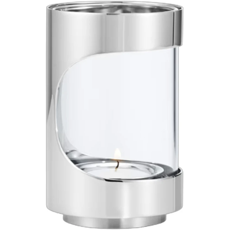 Chrome Tea Light Holder Stainless Steel, 12 cm
