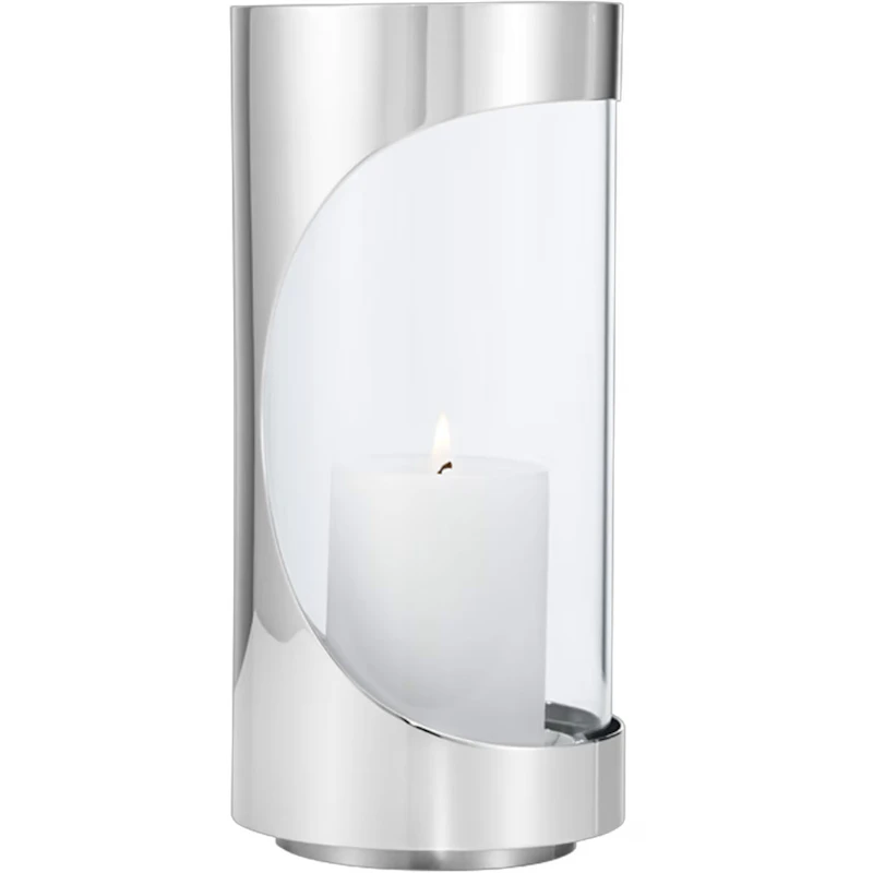 Chrome Tea Light Holder Stainless Steel, 22 cm