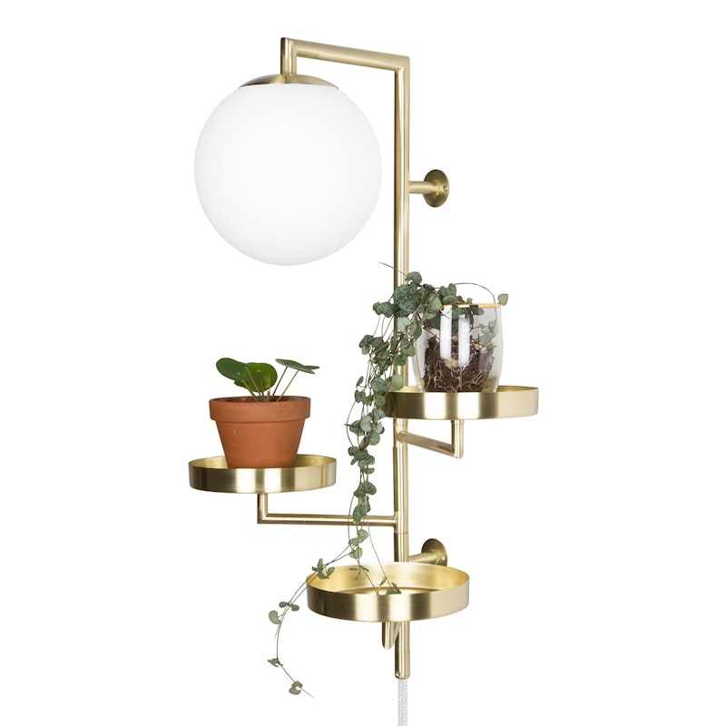 Astoria Wall Lamp, Brushed Brass