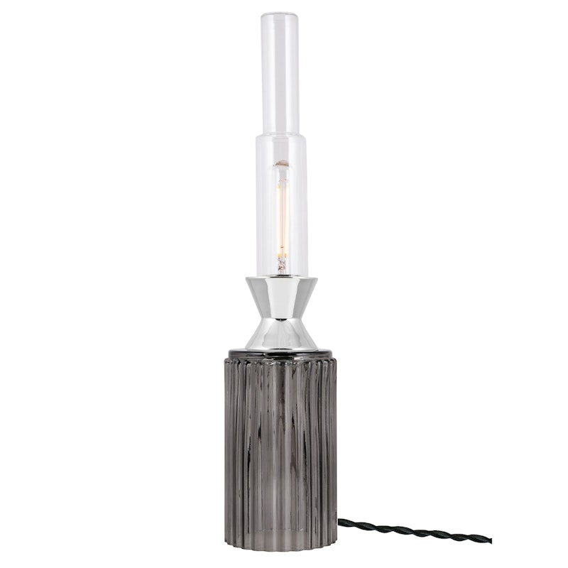 Ester Table Lamp, Smoke/Chrome