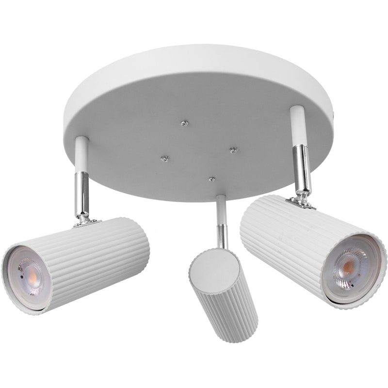 Hubble 3 Ceiling Fixture, White