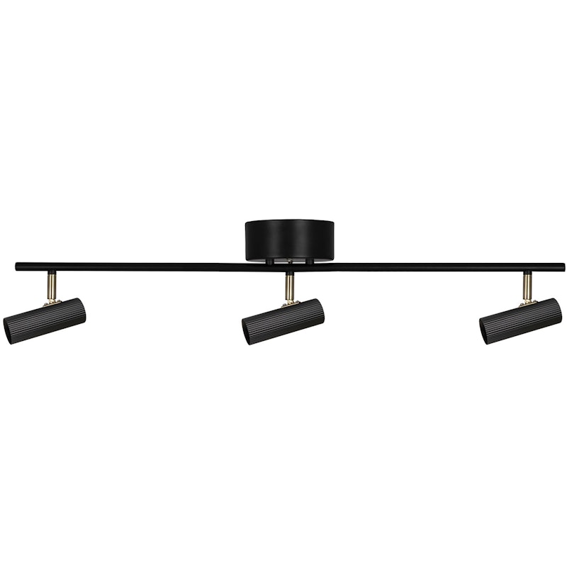 Hubble 3 Long Ceiling Lamp, Black