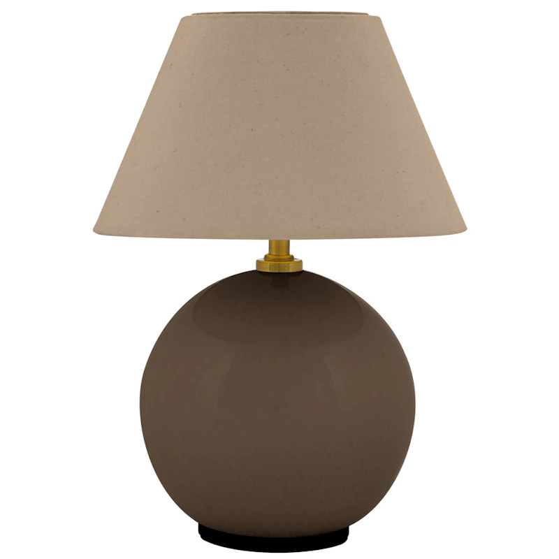 Iris 16 Table Lamp Portable, Mocha
