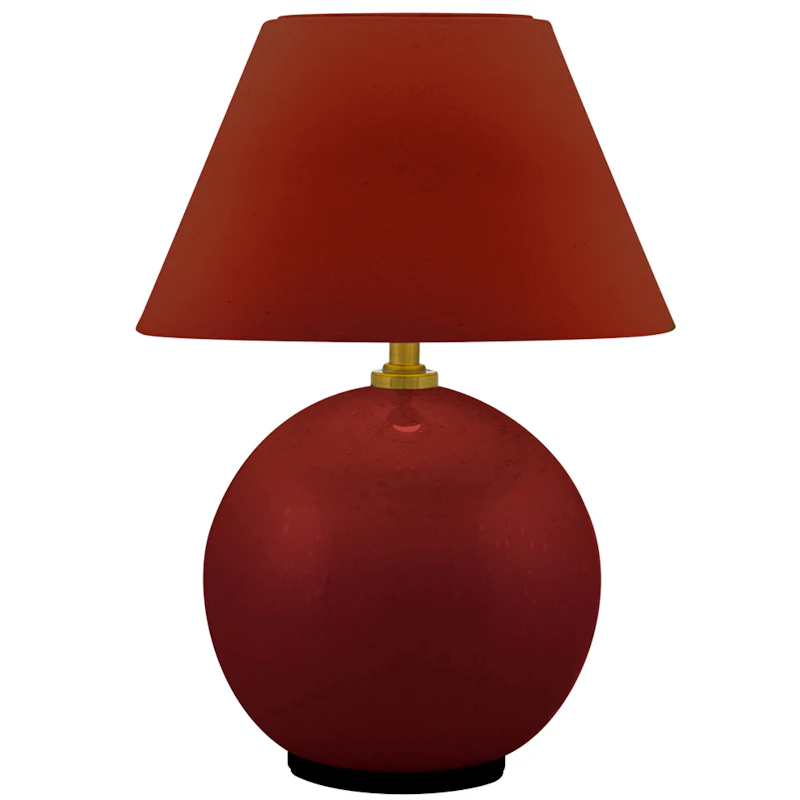 Iris 16 Table Lamp Portable, Burgundy