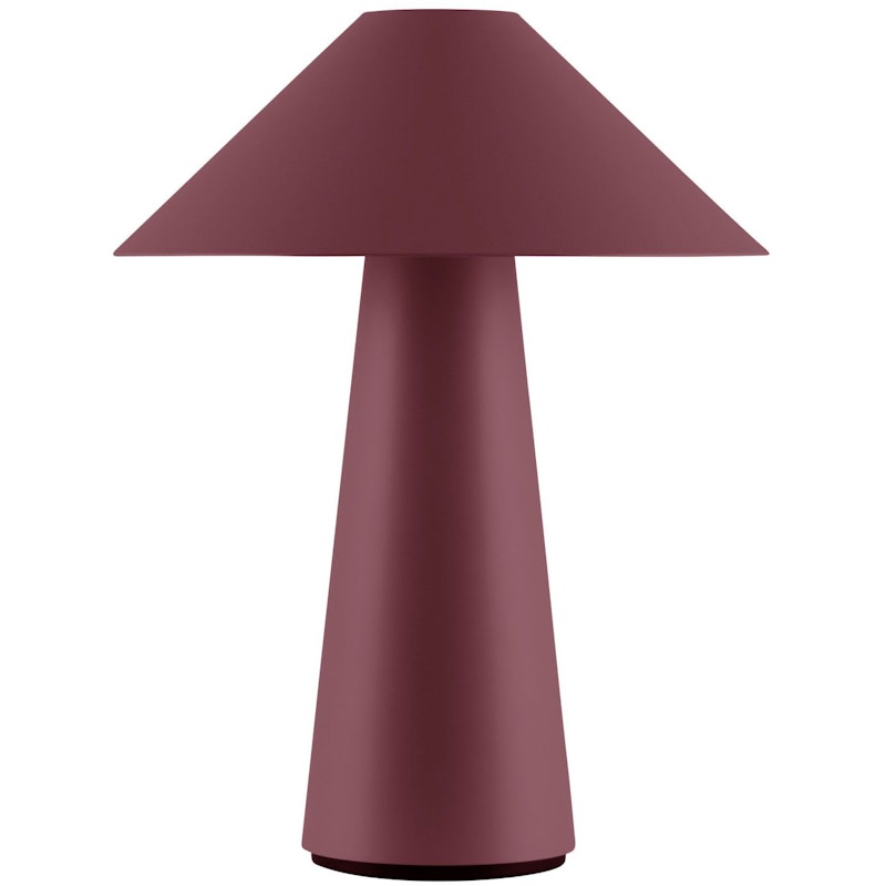 Cannes Table Lamp Portable, Burgundy