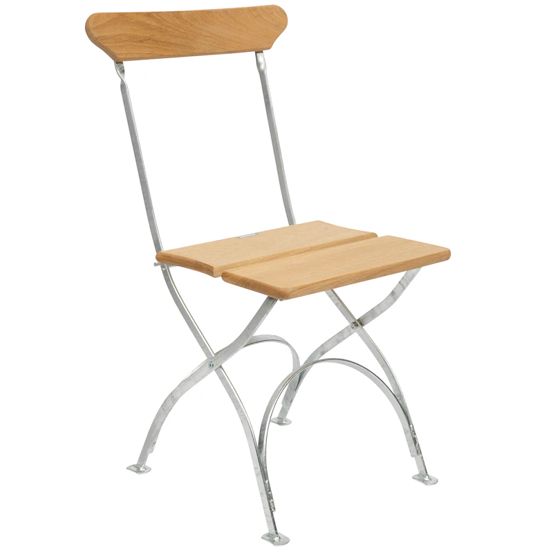 Brewery Chair, Oiled Oak / Hot Galvanized Steel