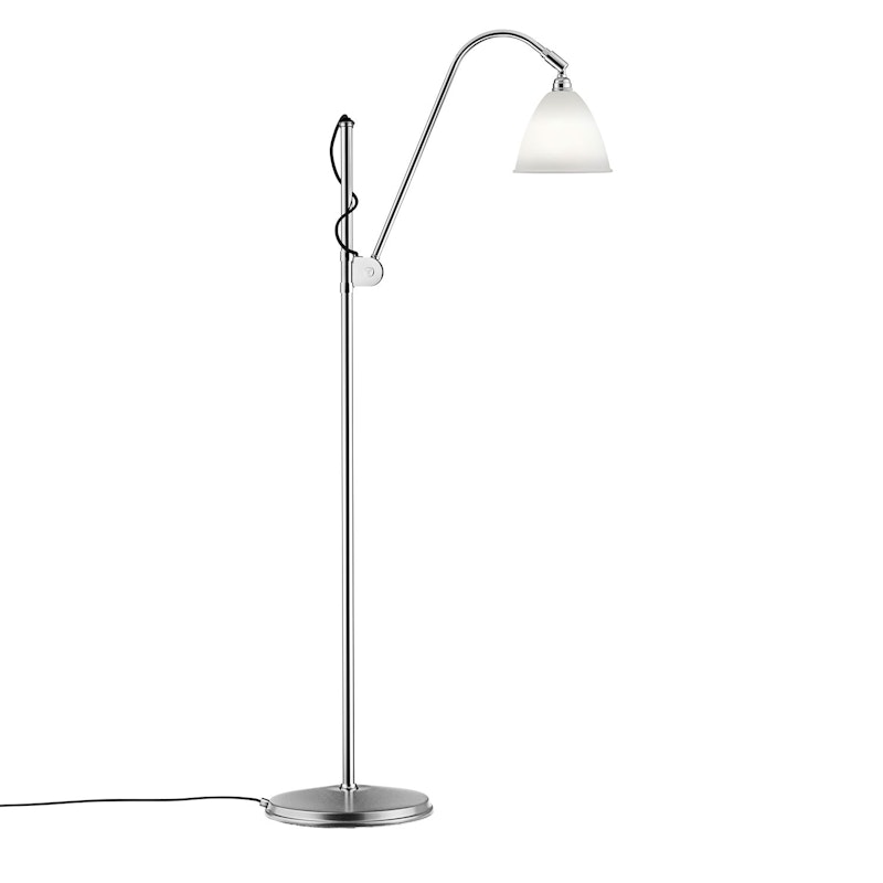 Bestlite BL3S Floor Lamp, Chrome/Bone China