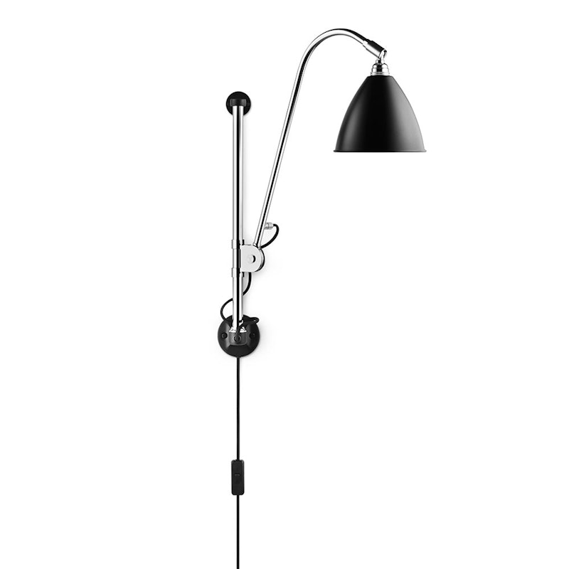 Bestlite BL5 Wall Lamp, Chrome/Black