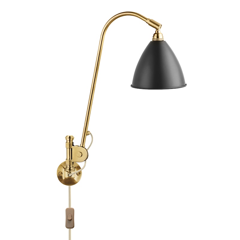 Bestlite BL6 Wall Lamp, Brass/ Black