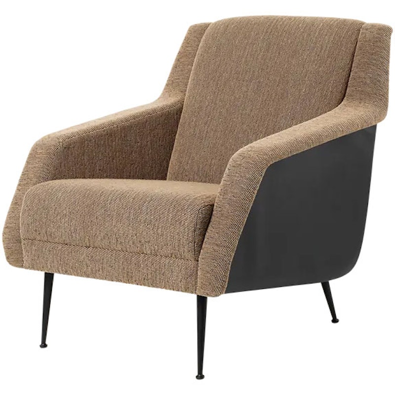 CDC.1 Lounge Chair, Bouclé GUBI 005 / Matt Black Base