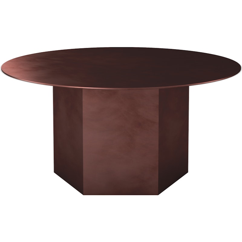 Epic Coffee Table Ø80 Steel, Earthy Red