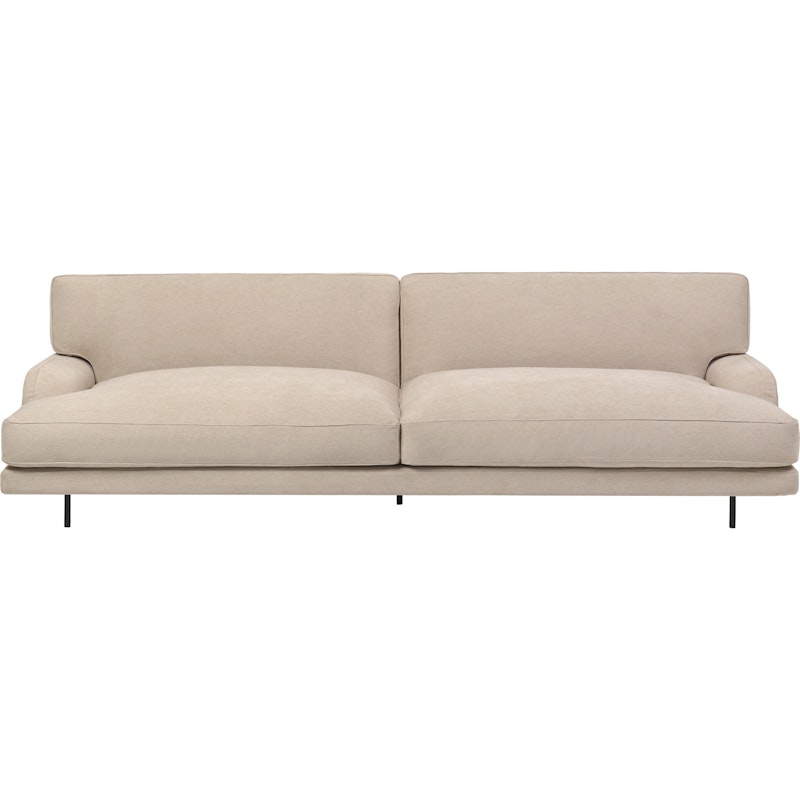 Flaneur Sofa FC 2-Seater, Leg Black / Hot Madison 073 Beige