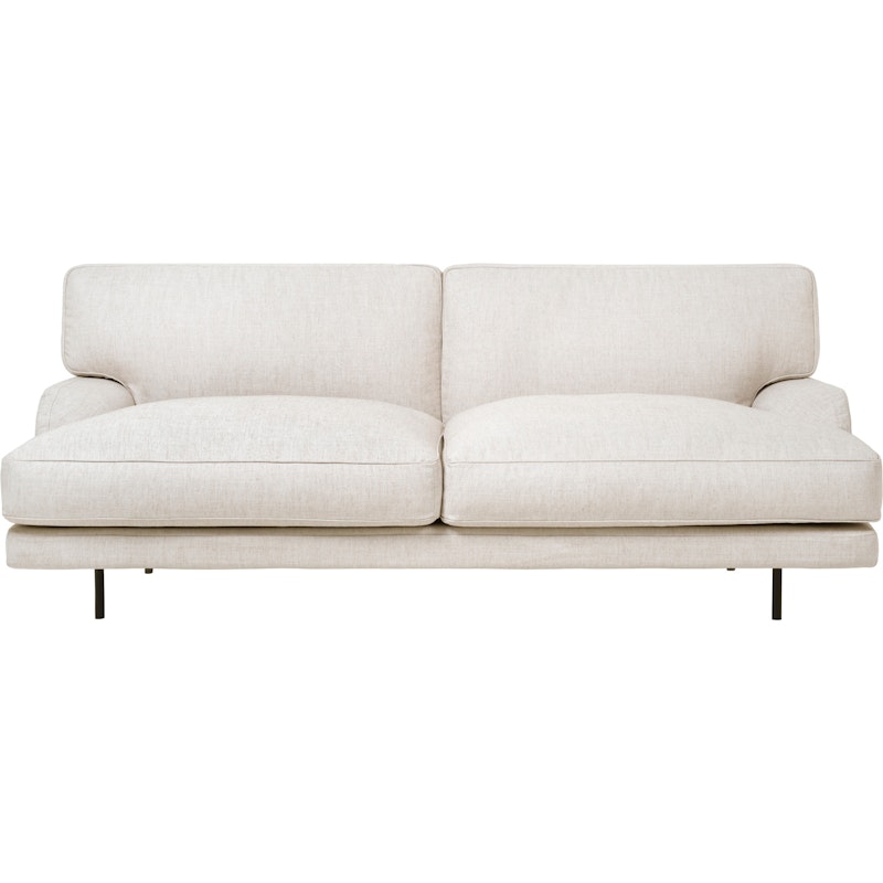 Flaneur Sofa FC 2,5-Seater, Legs Black / Hot Madison 419 Off White