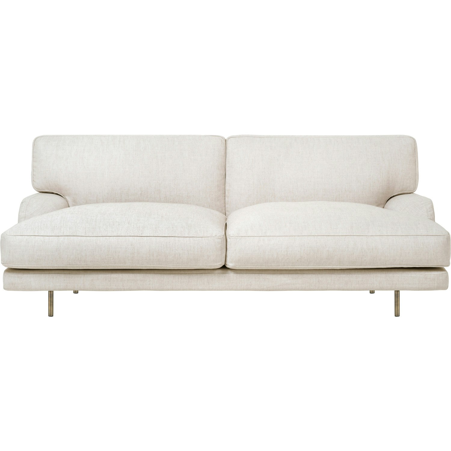 Flaneur Sofa LC 2-Seater, Legs Brass / Hot Madison 419 Off White |  RoyalDesign