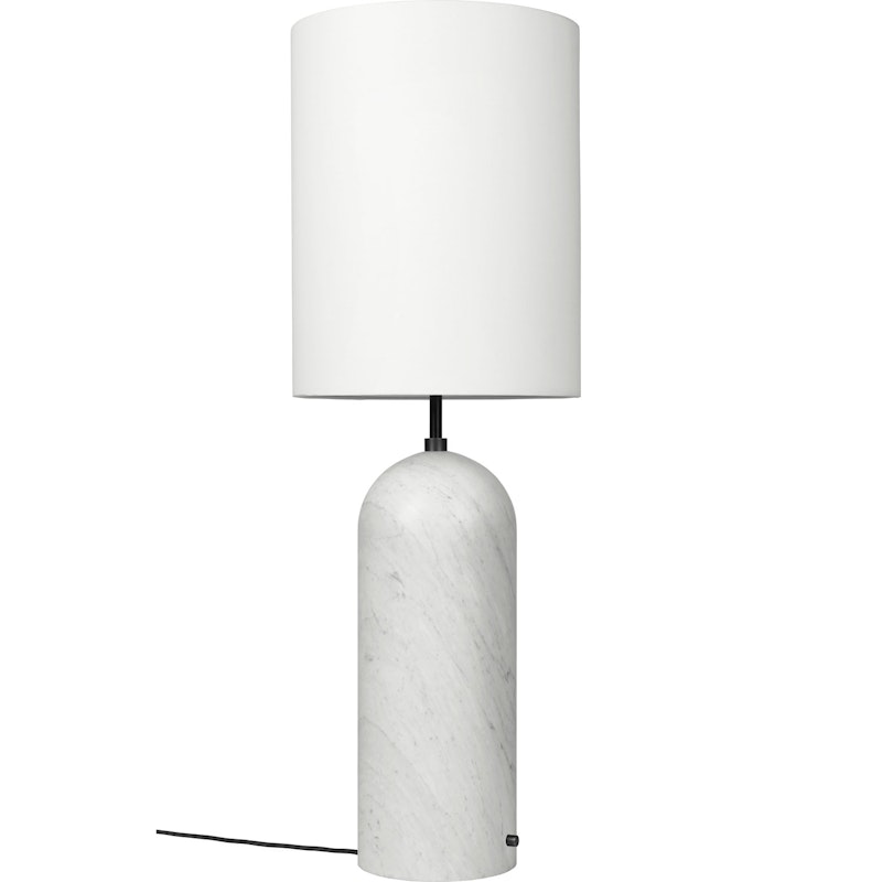 Gravity XL Floor Lamp High, White Marble / White