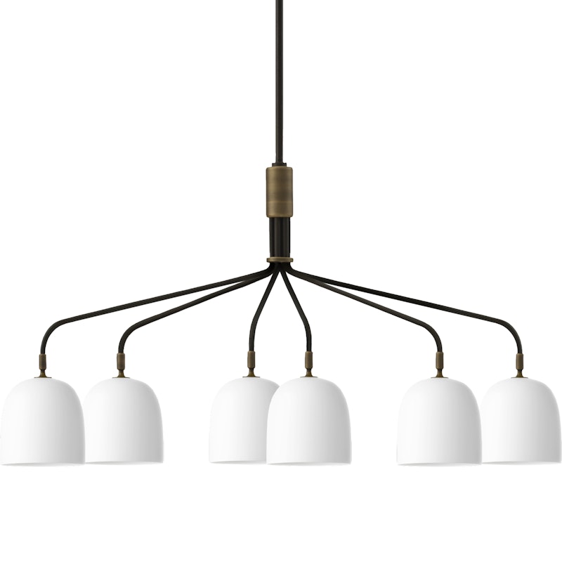 Howard Chandelier 6 Long Arms, Bone China