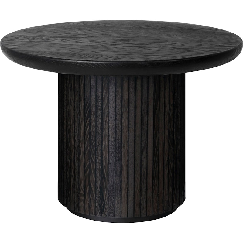 Moon Coffee Table Round Ø60 x H45, Brown Black Oak Veneer