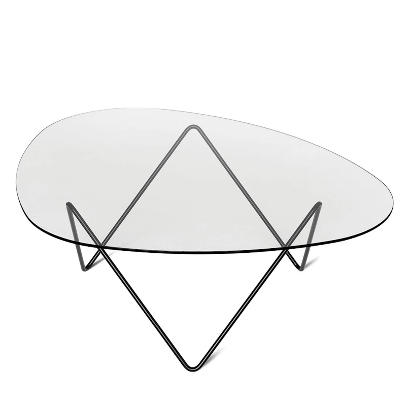 Pedrera Coffee Table, Black Semi Matte