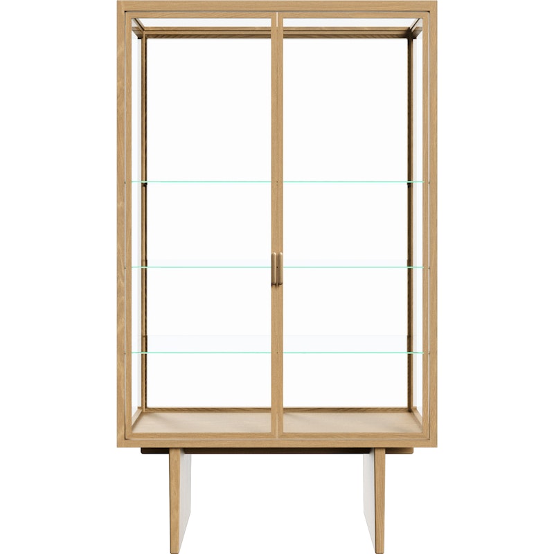 Private Vitrine 110x45x191 cm, Light Stained Oak