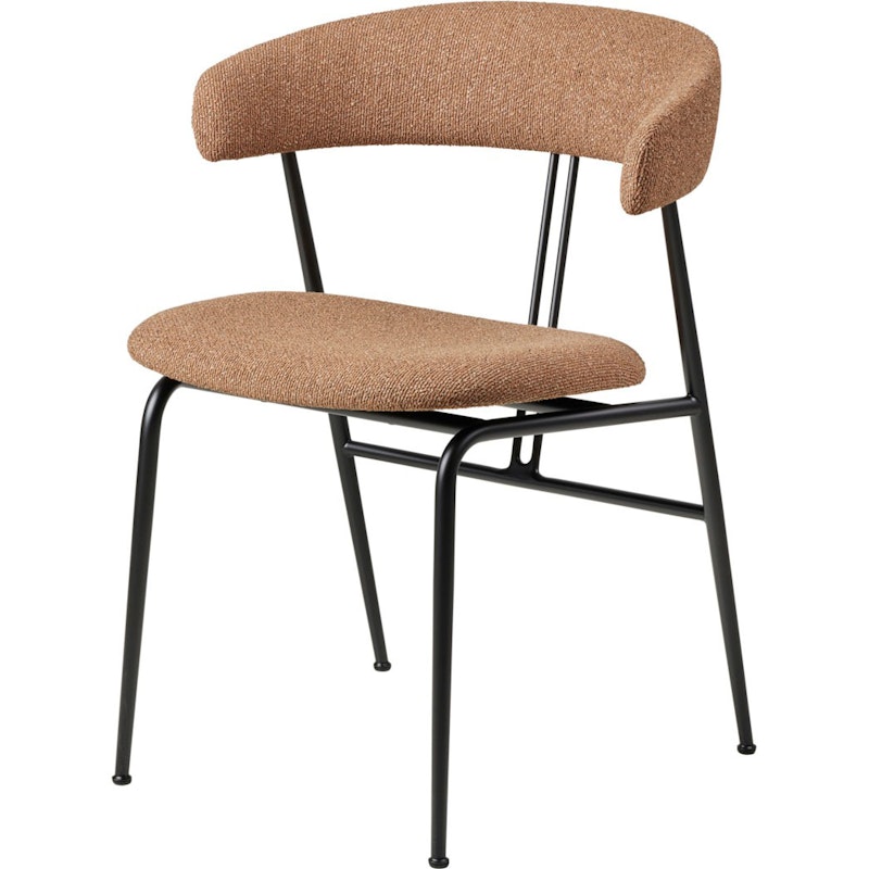 Violin Dining Chair Upholstered, Around Bouclé 032