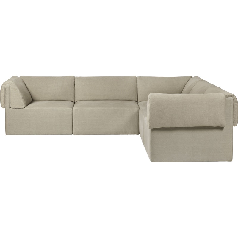 Wonder Corner Sofa 2x3-S PG2, Bel Lino G077/13 FC