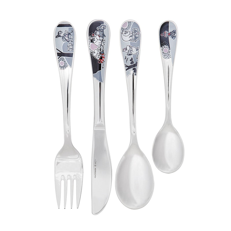 Moomin Children's Cutlery Set - The Move, 4 pcs