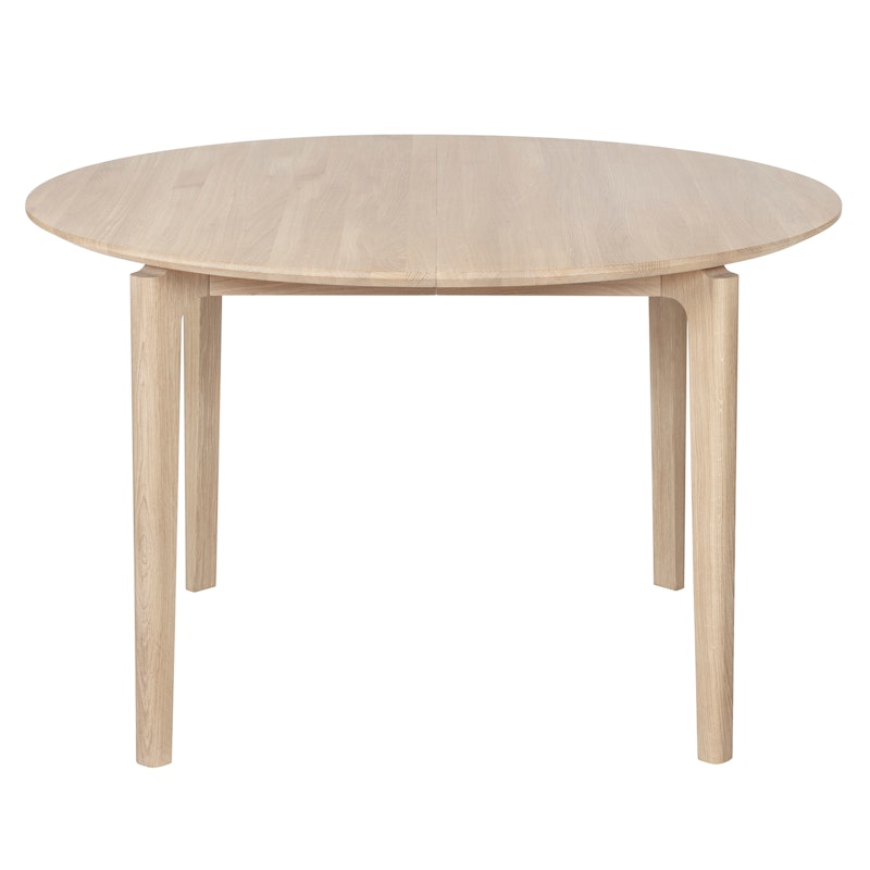 Ida 02 Table Ø120 cm, White Oiled Oak